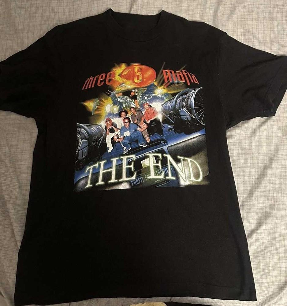 Three 6 Mafia The End Shirt Black Unisex All Size S-5XL 1G0336 Unisex T-Shirt XXXXL