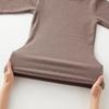 Gunze HOTMAGIC MH9546 Long Sleeve Thick Brushed and Cold Mista Pink Women's Innerwear, Fabric, Moisture-Wicking, Heat-Generating, Protection,