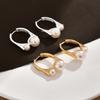 2025 New Niche Design Personalized Fashion Size Pearl Light Luxury High-end Temperament Earrings for Women.