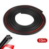 Joint d'étanchéité en caoutchouc pour portière de voiture, 5/10/16 m, double couche, protection, insonorisation, étanche, pour portière, capot, coffre