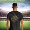 Men's Casual Short Sleeve T-Shirt with Lettering Print Mexico National Emblem Graphic Lightweight Breathable Fabric