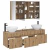 Bathroom Cabinet Set 4 pcs Artisan Oak 103.5 x 15.5 x 70 cm