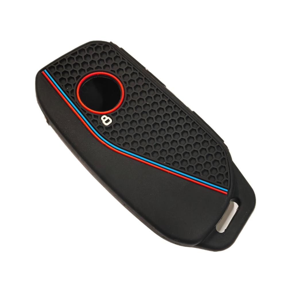 Silicone Holder Key Cover Accsesories Car Key Case Keychain For Bmw Series 7 735I 740Li X7 X1 U11 I7 G07 Lci Xm