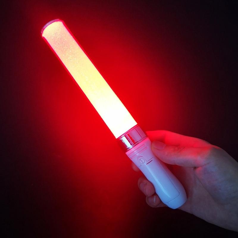 1pc 15-Color Light Glow Stick Cheering Props for Concert Birthday Party Nightclubs Luminous Support Rod (Batteries Not Included)
