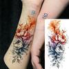 1 Blatt Realistische Fliegende Phönix Drachen Temporäre Tattoos Für Männer Frauen Erwachsene Langanhaltend Wasserdicht Temp Fake Tattoo Aufkleber