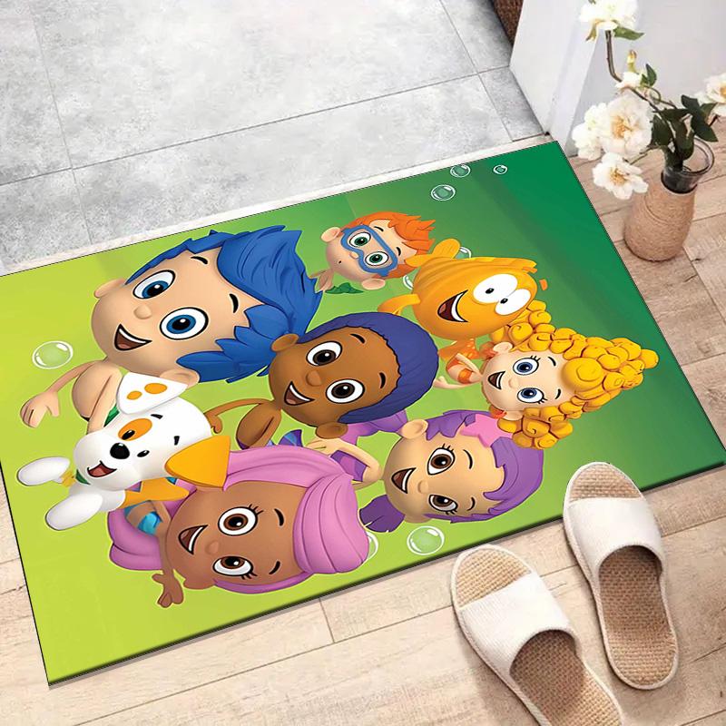 1pc Bubble guppies Design Printed Area Rug Carpet for Bedroom Living Room Home Decor Rugs Mat Non Slip Mat Rug for Bedside