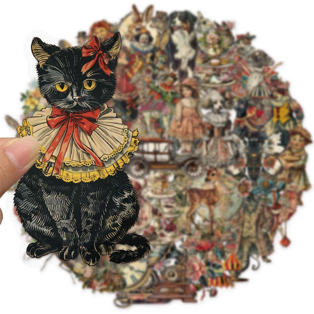 50pcs Victoria Decoration Graffiti Stickers DIY Luggage Notebook Skateboarding Motorcycle PET Waterproof Decals