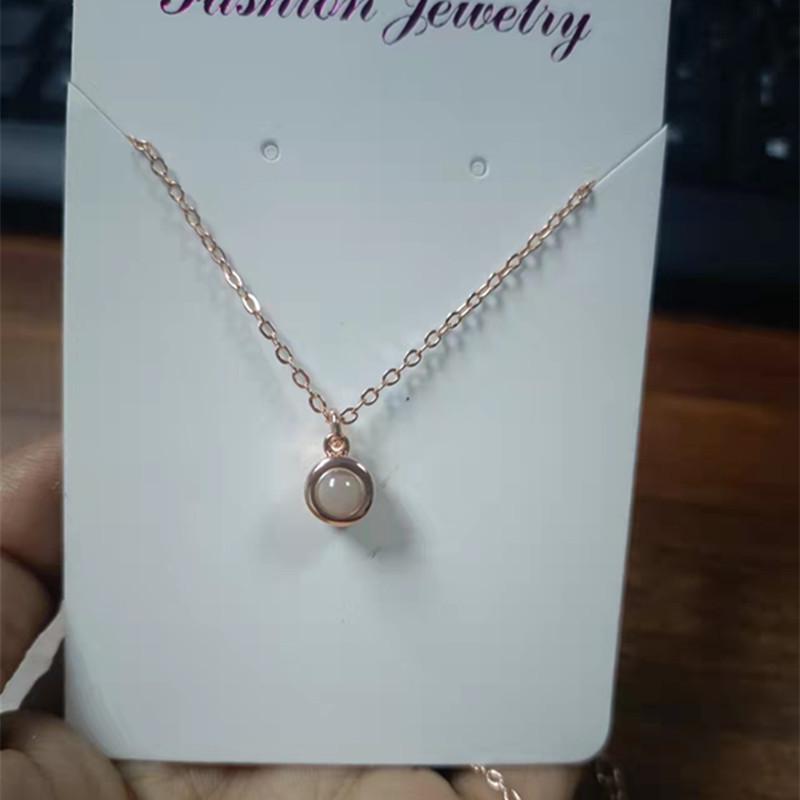 Multilingual "I Love You" Nano Projection Necklace with Color Photo