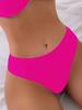TS JYL-BK003 Solid Bikini Bottom, High Cut Triangle Swimwear For Vacation Beach And Spa
