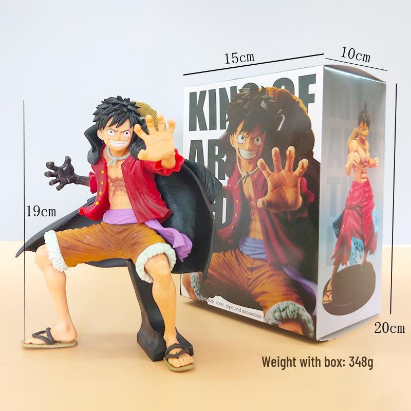 One Piece Onigashima Luffy, Zoro, Ace, & Sanji Anime Figurine Set