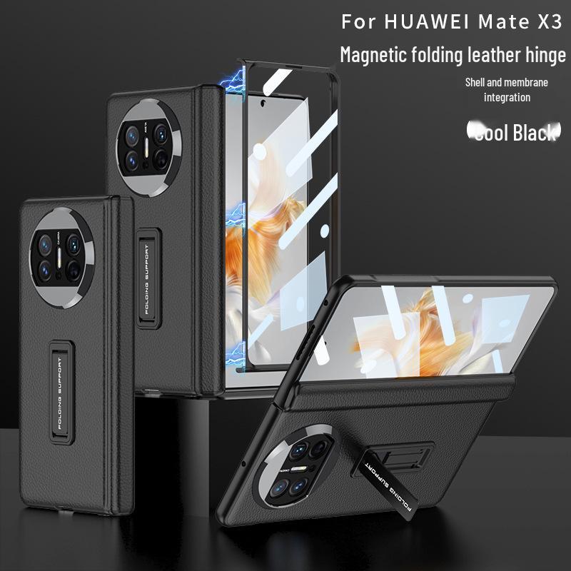 Huawei Mate X3 Leather Foldable Bracket Case: Full Coverage, Drop-Proof Protection