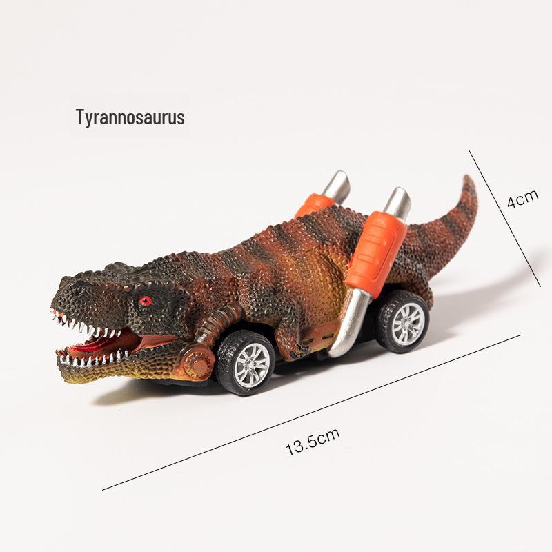 Cross-Border Educational Dinosaur Toy Car for Boys - Pull Back Model