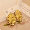 European American Trendy Cross-Border Punk Cold Wind Stainless Steel Earrings Geometric Irregular Drop Fashion Jewelry
