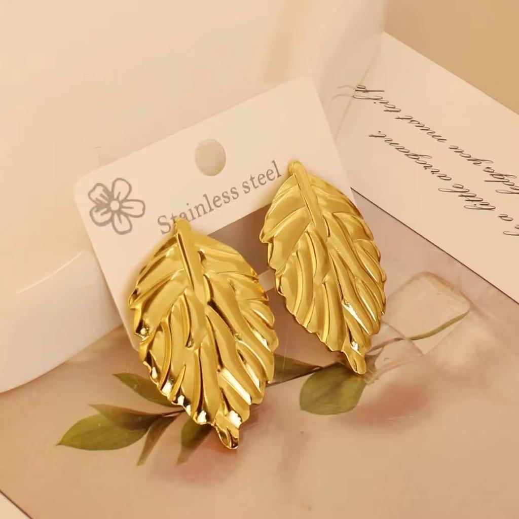 European American Trendy Cross-Border Punk Cold Wind Stainless Steel Earrings Geometric Irregular Drop Fashion Jewelry