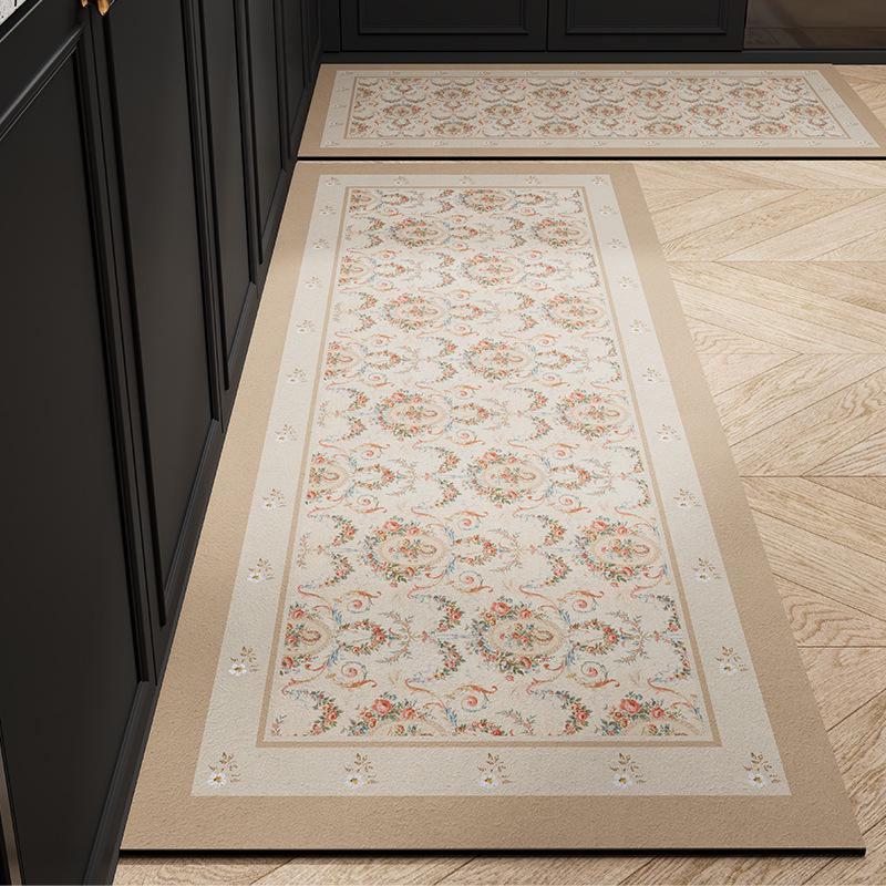 Retro 2026 Diatomaceous Earth Quick-Dry Non-slip Kitchen Mat
