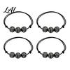 Youth Athlete Jewelry 4 Pcs Sports Balls Braided Rope Bracelets Adjustable String Bracelet Simple Daily Wear Bracelet Handmade Woven Cord Team Gifts