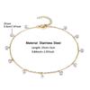 Simple Tennis Anklet For Women Gold Color Stainless Steel Cubic Zirconia Foot Leg Chain Ankle Bracelet Women Beach Jewelry 2025