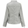 PU Leather Jacket Plus Size Women Zipper Motor Biker Coat Autumn Windbreaker Outwear