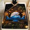 Smurfs Hands Beach Blanket Sofa Blanket Blanket Machine Washable Digital Printing Sheet