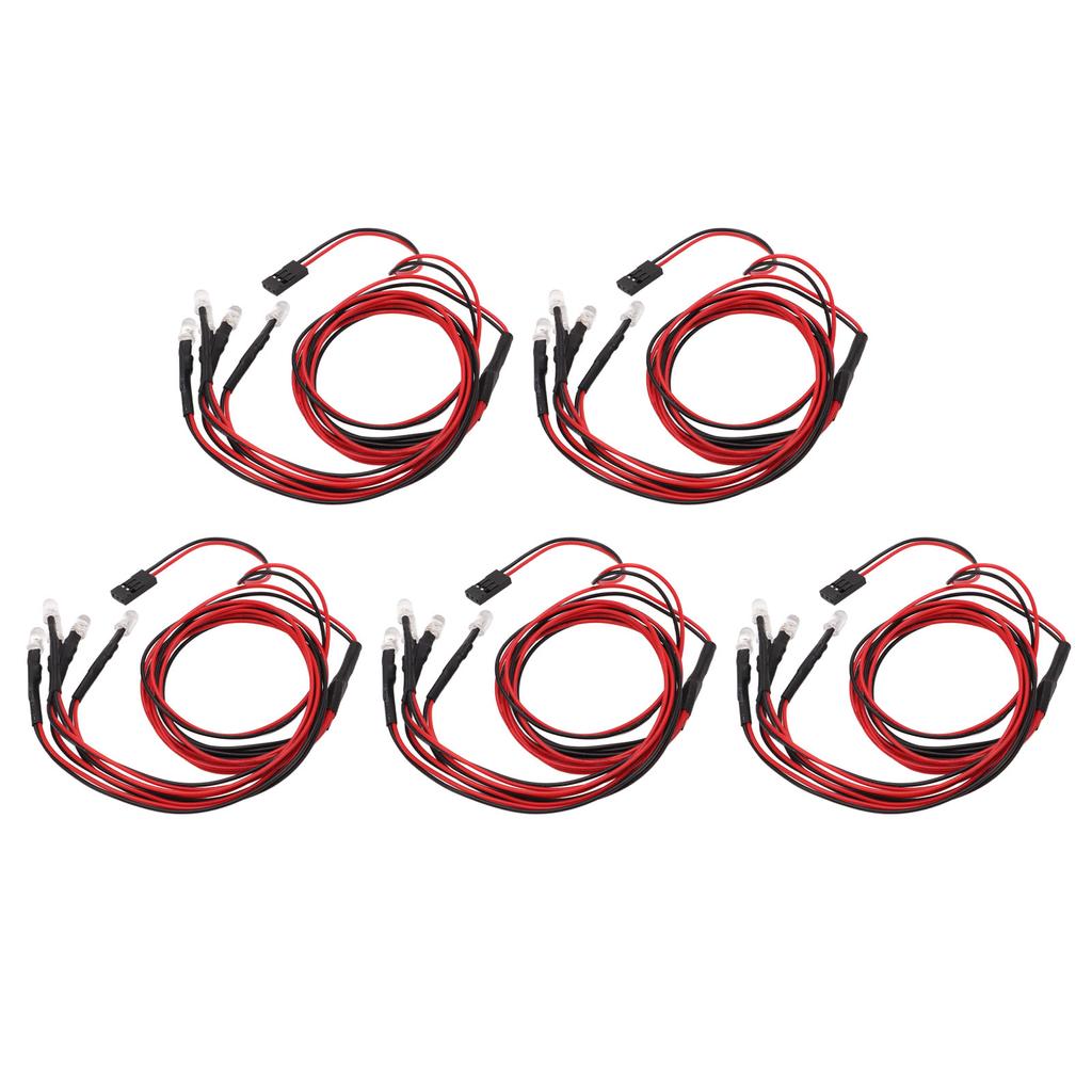 5mm White RC Car Led Lights Kit Super Bright Remote Control Vehicle Accessories for Traxxas