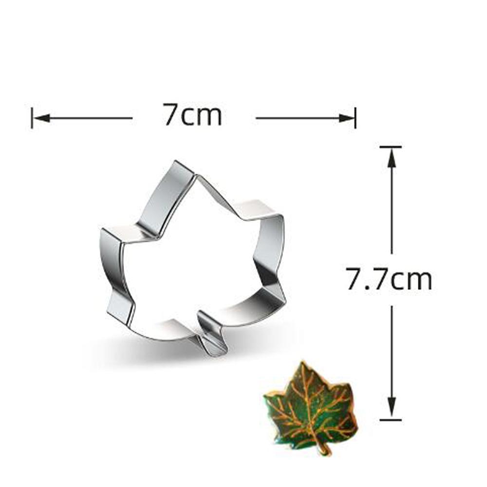 1pcs Tree Leaves Moldes Metal Stainless Steel Cookie Cutters Reposteria Patisserie Biscuit Pastry Shop Fondant Cake Decor Tools