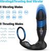 Bluetooth APP Male Anal Plug Vibrator Thrusting Prostate Stimulator Massager Wireless Remote Butt Plug Sex Toy for Men Gay