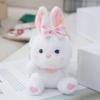 16cm Kawaii Creative Scented Bow Rabbit Plush Pendants Cute Cartoon Rabbit Keychain Pendant Backpack Decor Girls Birthday Gifts