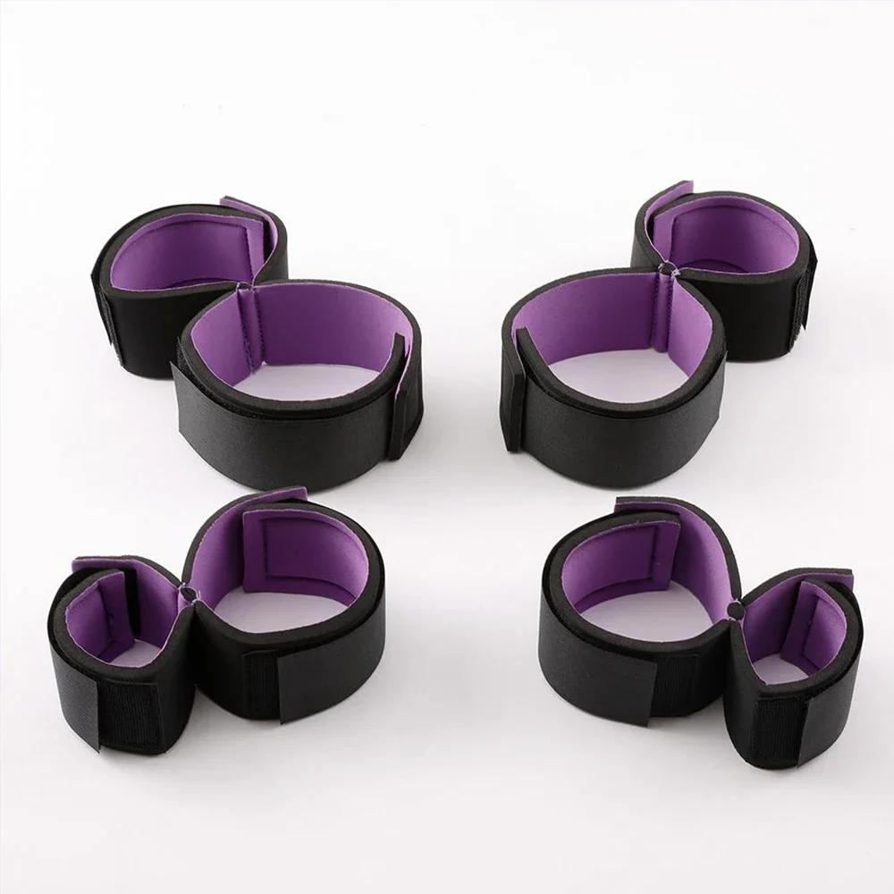 BDSM Bondage Set Adult Games Ankle Cuffs Sex Toys for Women Couples Slave in Bed SM Soft Strap Handcuffs Sex Shop