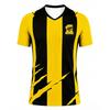 Nové 3D tištěné fotbalové tričko Al-Ittihad Pánské Letní Sportovní Venkovní Tričko Prodyšné Rychleschnoucí Streetwear Oblečení