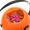 STOBOK Pumpkin Bucket, 2pcs 17cm Trick or Treat Pumpkin Bucket Jack O Lantern Halloween Candy Bucket Halloween Pumpkin Bucket Plastic Pumpkins for