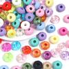 20pcs/lot Acrylic Big Hole Beads Colorful Abacus Shape Loose Spacer Beads For DIY Handmade Bracelet Earrings Jewelry Accessories