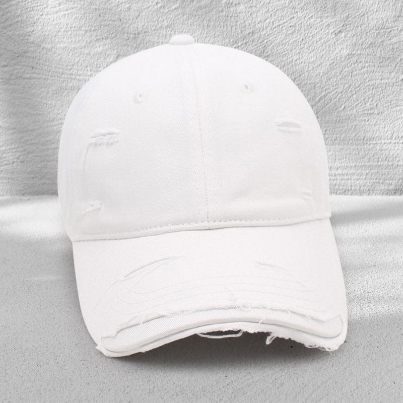 

Персонализированные рваные бейсболки мужские и женские летние трендовые универсальные мягкий верх изогнутый козырек солнцезащитная шляпа кепка с козырьком One Size