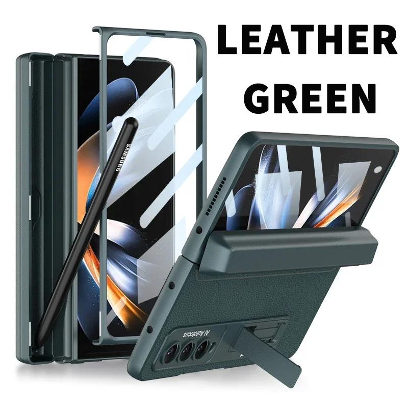 

Магнітний Шкіряний Чохол-книжка для екрана Fold6 Всебічний Захист Для Samsung Galaxy Z Fold 6 5 4 3 5G Складний Захисний Чохол з Тримачем для Стилуса For Galaxy Z Fold 5