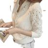 2025 Korean Style Women's Lightweight Lace Long Sleeve Sun Protection Zip-Up Jacket