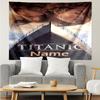 Custom Name Titanic Print Tapestry, Backdrop, Easy Setup, Ideal for Bedroom, Office & Living Room, with Aesthetic Wall Hanging Decor.