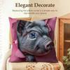Cuscino Decorativo Amici Maialini Carini Divertenti Copricuscino Lino Naturale Tessuto Biologico Stampa Double Face Divano Arredamento Casa Cuscino Regalo