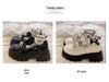 Girls' Black Leather Princess Shoes - 2025 Spring/Autumn Collection, Soft Sole, Fashionable and Stylish for Big and Little Kids