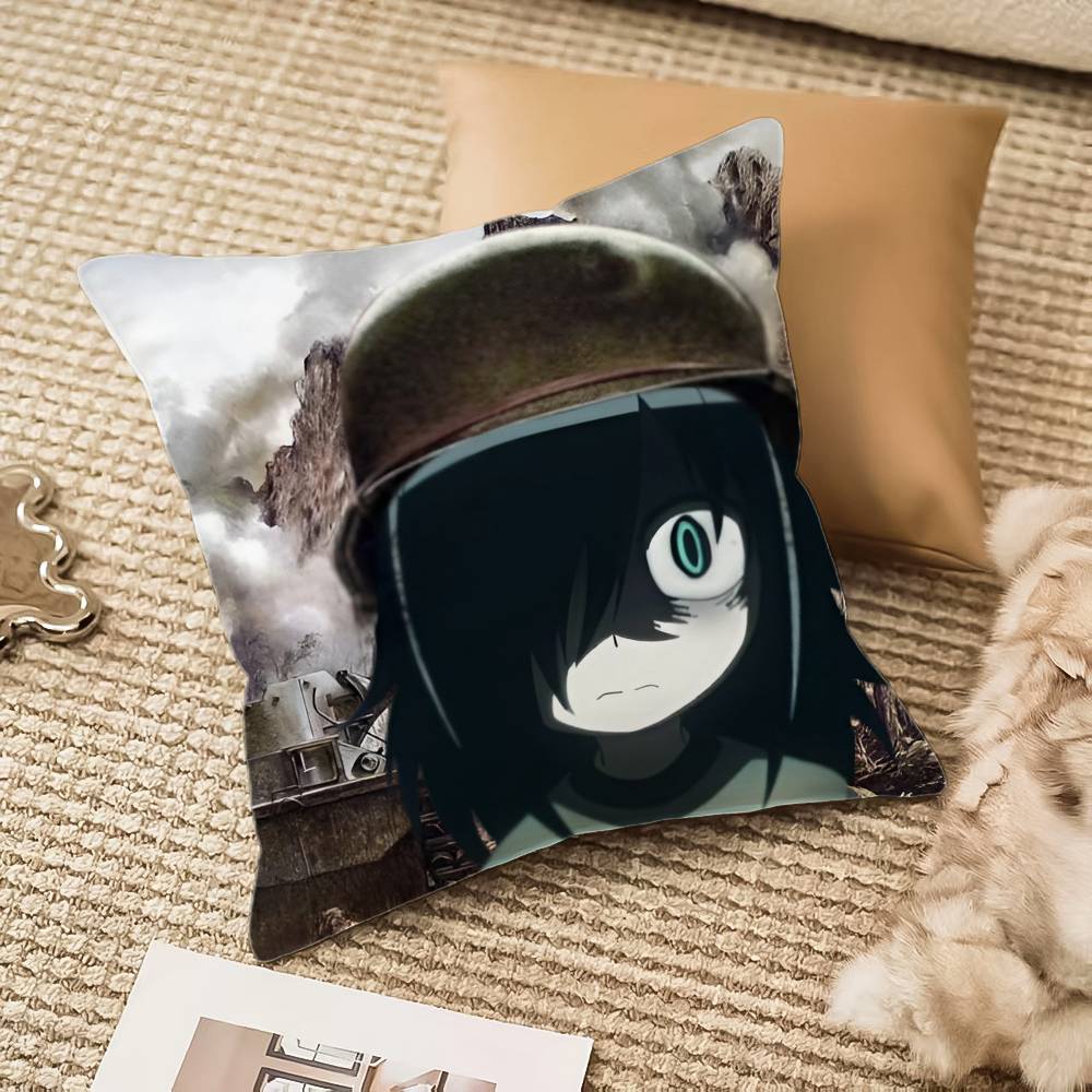 Funny Blushing Girl Design K-Kuroki T-Tomoko Pillow Case Anti-dustmite Invisible Zipper Sofa Bed