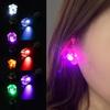 1Pcs Boys Girls LED Light Bling Studs Earrings Fashion Christmas Gift Halloween Party Night Earring Studs Fashion Jewelry Gifts