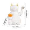 Resin Cat Statue ,Resin ,Cartoon Decoration ,Desktop Ornament, Kitten Figurine, Animal Sculpture for Entrance ,Cabinet