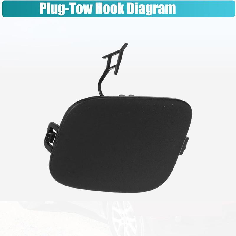 1 adet Plastik Araba Arka Tampon Çekme Kancası Tapası Kapağı JEEP COMPASS 2017-2023 için 5UP67RXFAB 5UP67AXRAB