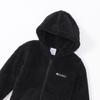 Champion Long Sleeve Script Logo Zip Hooded Size 140 Kids' Jacket, Basic, Black, (CK-Y601)