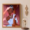 Diamond Art Painting Kit – Princess Tiana Sparkly Craft, Home Wall Decor, Handmade Gift