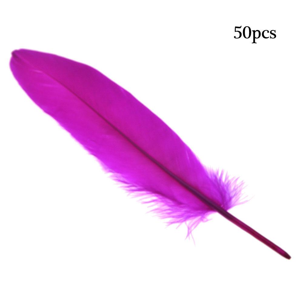 50pcs Natural Goose Feathers 15-20cm, Pure Soft DIY Craft Feathers for Home Decor, Balloons, Jewelry & Fashion Embellishment