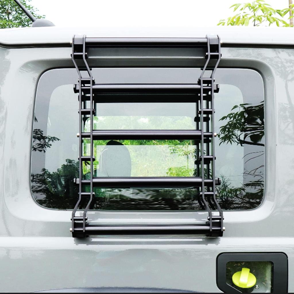 Archaic New Suzuki Jimny Side Ladder JB64 Jimny Sierra JB74 Window Ladder Aluminum Alloy Exterior Part No Modification Required 2018-2025