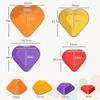 Set da 11 Pezzi di Sassi da Equilibrio a Forma di Cuore per Bambini e Sviluppo Motorio, Multicolore