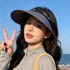 UPF + Empty Top Sun Protection Hat Women's Summer Headband Sun Protection UV Large Brim Outdoor Korean Sun Hat