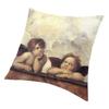 Victorian Era Cushion Cover 45X45Cm Decoration 3D Print Renaissance Angels Winged Cherubs Throw Pillow Case Living Room Two Side