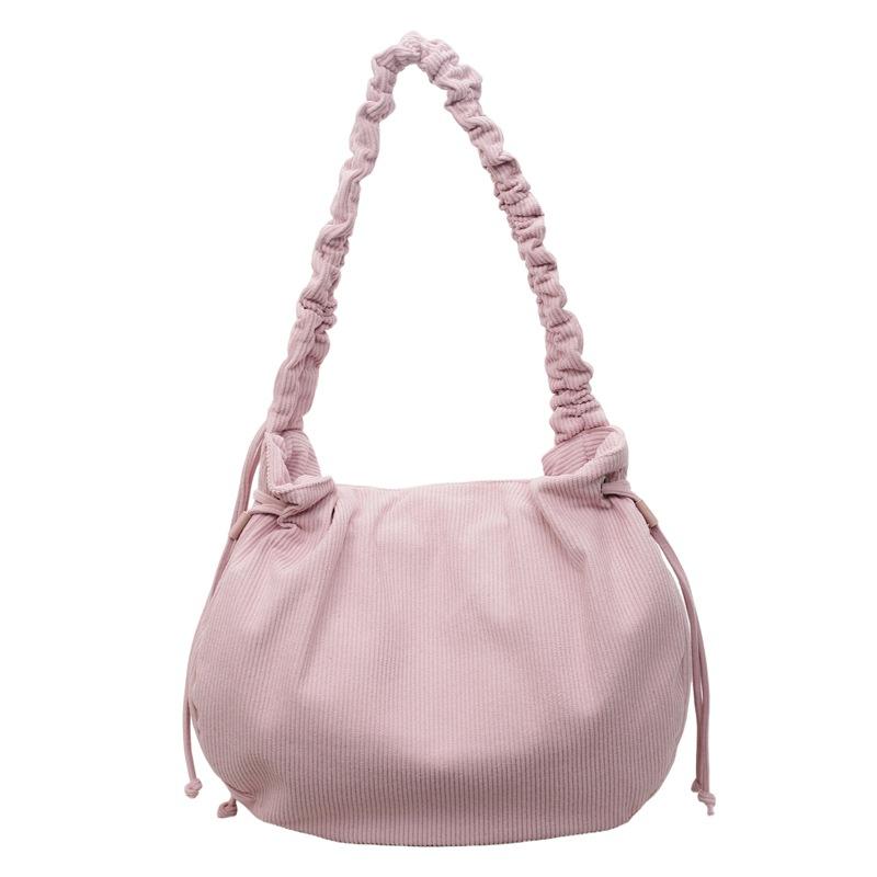 Damen Kord Umhängetasche mit Kordelzug