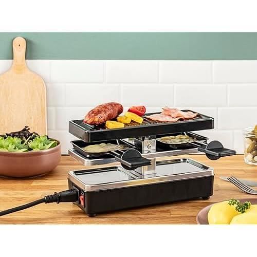 Raclette Grill - TEFAL - YY5249FB - 2 À 10 Personnes - Prise Intégrée - 1400 Watt